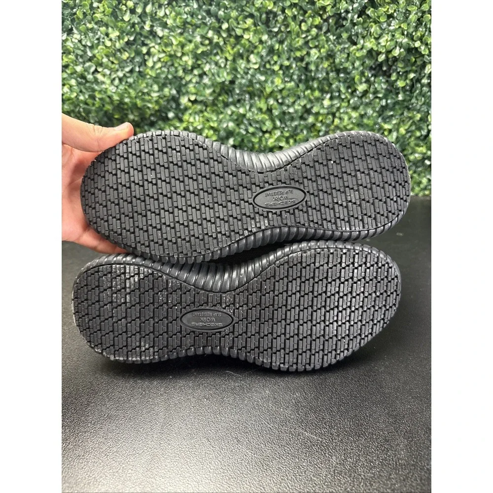 Non Slippery Memory Foam Work Shoes for Men Slip Resistant Work Size 8